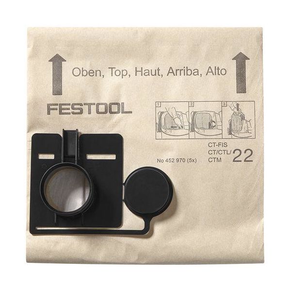 Festool FIS-CT 55 Filterpåse 5-pack