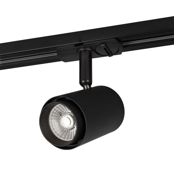 Hide-a-Lite Focus Track Micro Spotlight 10W, 1-fas, 36°, svart 3000K