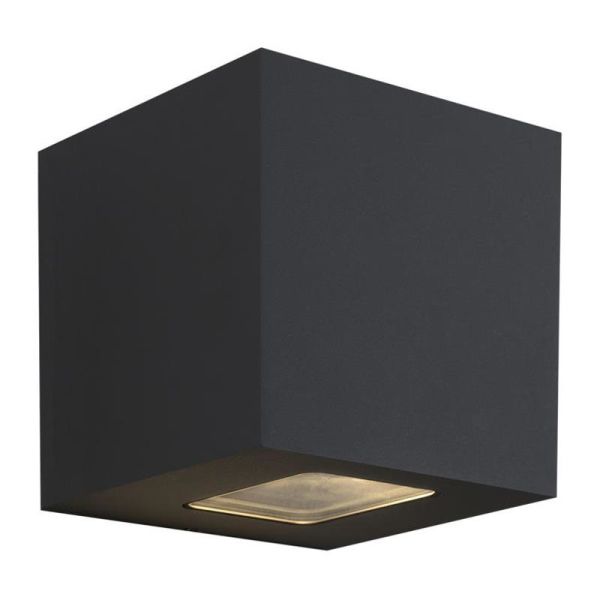 Hide-a-Lite Cube XL I Väggarmatur 3000K, 925 lm, 80°, 12,5W, IP65 Antracit