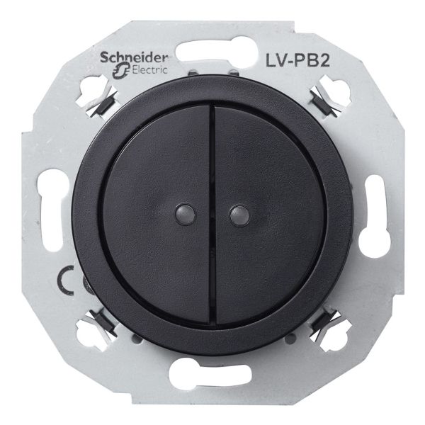Schneider Electric WDE011271 Klenspänningsknapp svart 2-pol