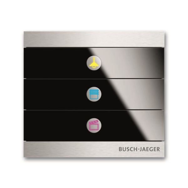 ABB Busch-priOn 6310-0-0124 Tryckknapp 6 manöverpunkter Svart