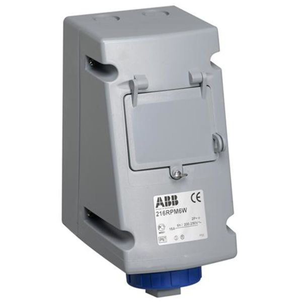 ABB 2CMA168228R1000 Vägguttag med automatsäkringar, svart Strömstyrka IEC: 32 A