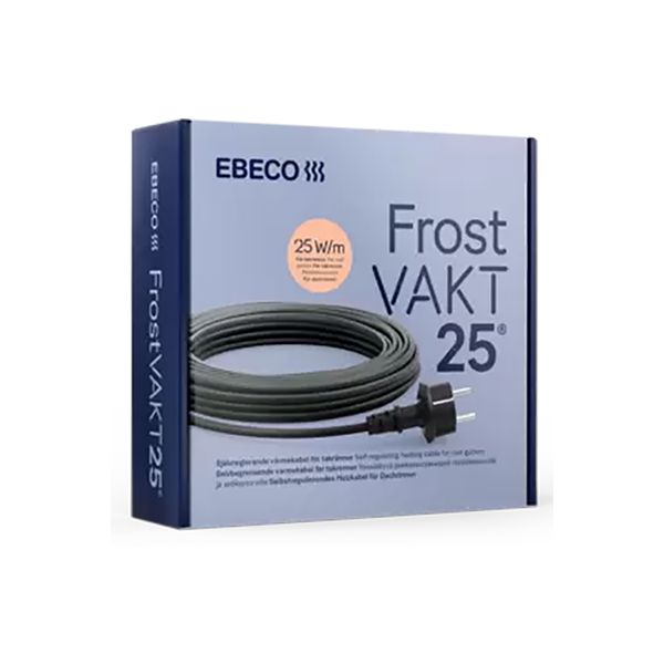 Ebeco Frostvakt 25 Värmekabel självreglerande, 25W/m 16 m