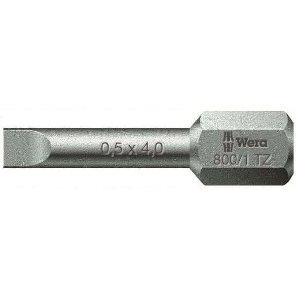 Wera 800/1 TZ Bits 25 mm, 1/4" sexkantfäste Spetsbredd: 8,0 mm