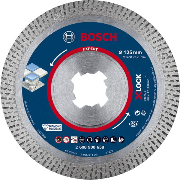 Bosch Expert Hardceramic Diamantkapskiva med X-LOCK. Ø 125 mm