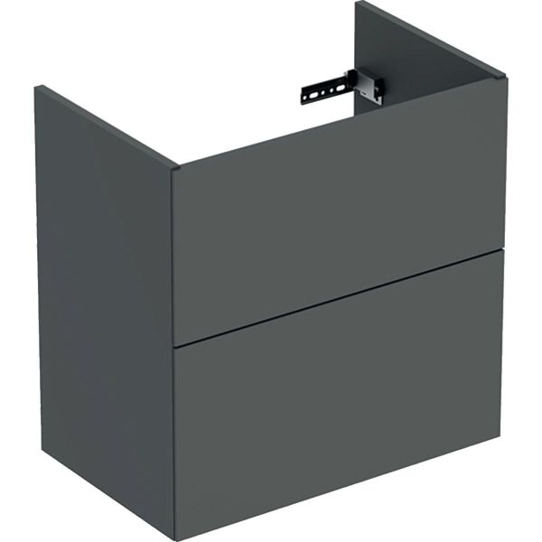 Ifö Elegant Tvättställsskåp 2 lådor, gråmatt Bredd: 60 cm
