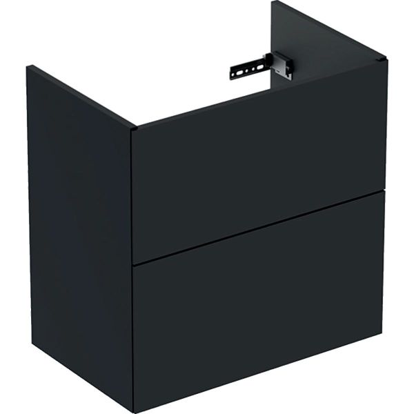 Ifö Elegant Tvättställsskåp 2 lådor, svartmatt Bredd: 60 cm