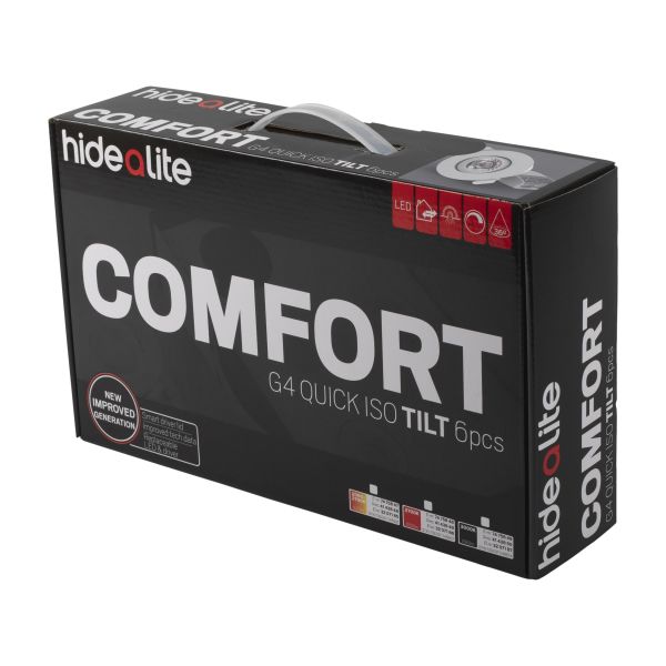 Hide-a-Lite Comfort G4 7475848 Downlight 6-pack, 7,5 W 650 lm, 27 K, 36 GR