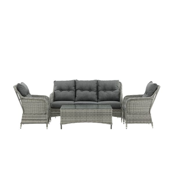 Venture Home Vikelund 9306-046 Loungeset soffa, bord, fåtöljer, grått