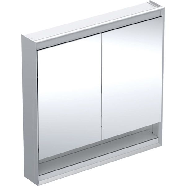 Geberit ONE 505.833.00.1 Spegelskåp 90 cm, 2 dörrar, med nisch Aluminium
