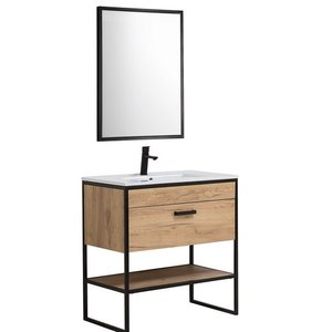Badrumsmöbler Brooklin 80 cm - Tvättställ med spegel - Badrumspaket, Badrumsmöbler