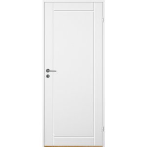 Innerdörr Bornholm - Kompakt dörrblad med linjefräst dekor A3 + Handtagskit - Matt - Enkla inomhusdörrar, Innerdörrar, Dörrar &a