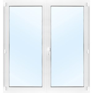 Parfönsterdörr 2-glas - Inåtgående med tilt - PVC - Klarglas, Standard - PVC-fönster, Fönster