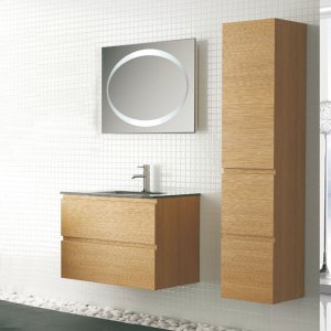 Badrumsmöbler Oslo - Tvättställ med spegel - Badrumspaket, Badrumsmöbler