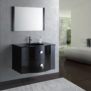 Badrumsmöbler MF-1319 - Tvättställ med spegel - Badrumspaket, Badrumsmöbler