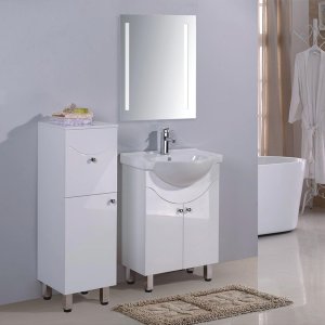 Badrumsmöbler MF-1611 - Tvättställ med spegel - Badrumspaket, Badrumsmöbler