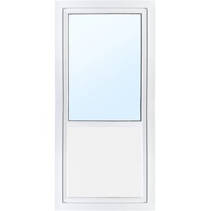 Dörr med fönster 3-glas - Utåtgående - PVC - U-värde 0,96 - Outlet - PVC-fönster, Fönster