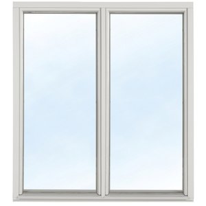 Fast fönster med bågpost - Trä - 2-glas - Klarglas, 10x4 - Fasta fönster, Fönster