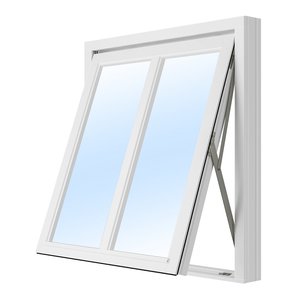 Vridfönster med mittpost - 2-glas - Trä - Klarglas, 8x8 - Tvåglasfönster, Fönster