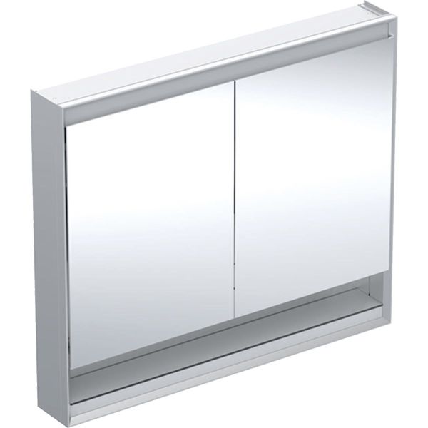 Geberit ONE 505.834.00.1 Spegelskåp 105 cm, 2 dörrar, med nisch Aluminium