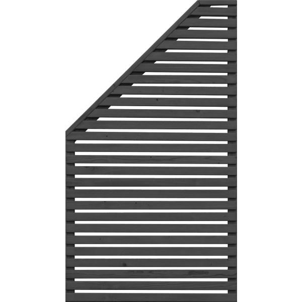 Jabo Horizont 3 Skärm 79 x 159 cm, vänster, svart