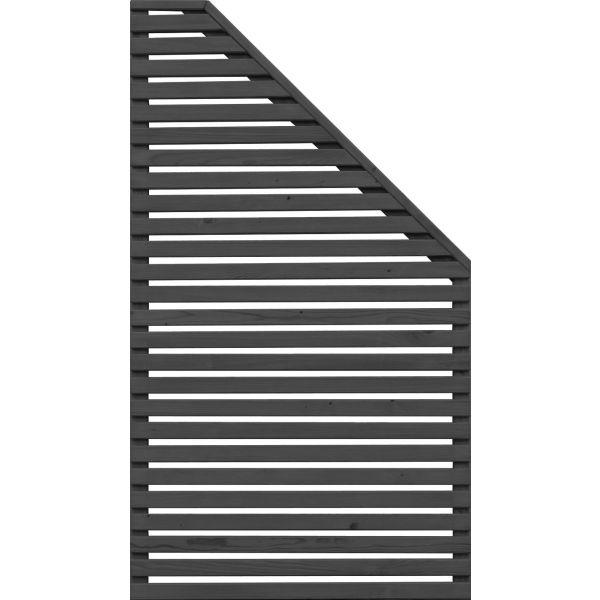 Jabo Horizont 4 Skärm 79 x 159 cm, höger, svart