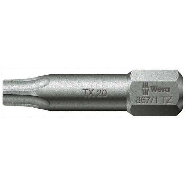Wera 867/1 TZ Bits 25 mm, 1/4" sexkantfäste Storlek 6