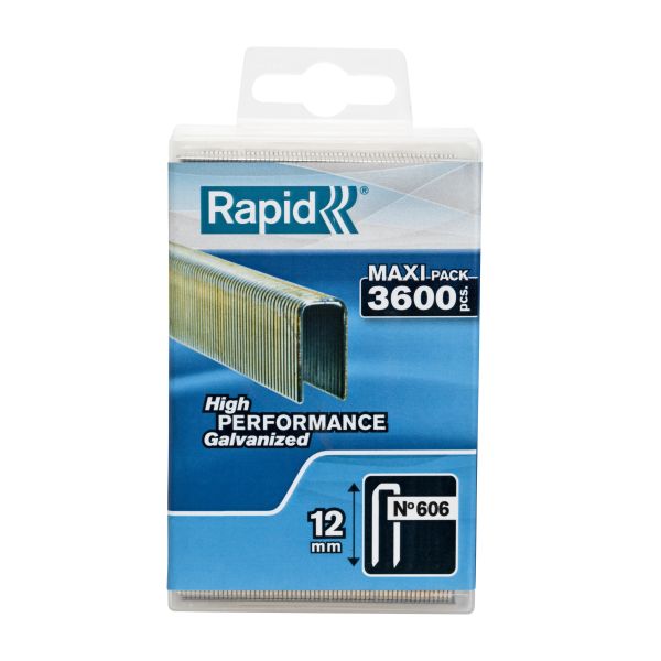 Rapid Nr 606 Dubbelspik 12 mm, 3600-pack