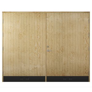 Garageport 18° Rak Panel + Karmhylsor - Slagportar, Garageportar, Dörrar & portar