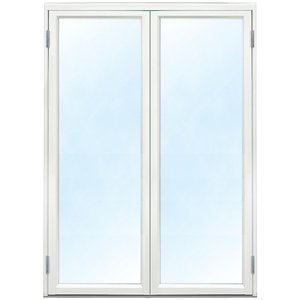 Parfönsterdörr - Helglasad 3-glas - Aluminium - U-värde: 1,1 - Klarglas, Ingen utanpåliggande spröjs - Altandörrar, Ytterdörrar,
