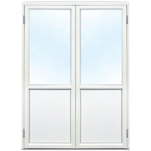 Parfönsterdörr - 3-glas - Aluminium - U-värde: 1,1 - Klarglas, Ingen utanpåliggande spröjs - Altandörrar, Ytterdörrar, Dörrar &a