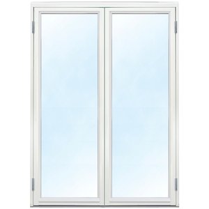 Parfönsterdörr - Helglasad 3-glas - Trä - U-värde 1,1 - Klarglas, Ingen utanpåliggande spröjs - Altandörrar, Ytterdörrar, Dörrar
