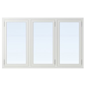 3-glasfönster Trä utåtgående - 3-Luft - U-värde 1,1 - Klarglas, 14x5 - Treglasfönster, Fönster