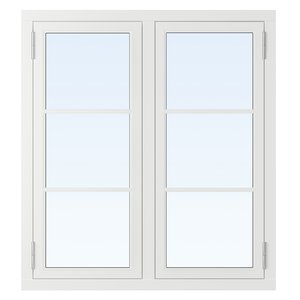 Kulturfönster 2:luft - Trä - Målat - Klarglas, 8x5 - Spröjsade fönster, Fönster
